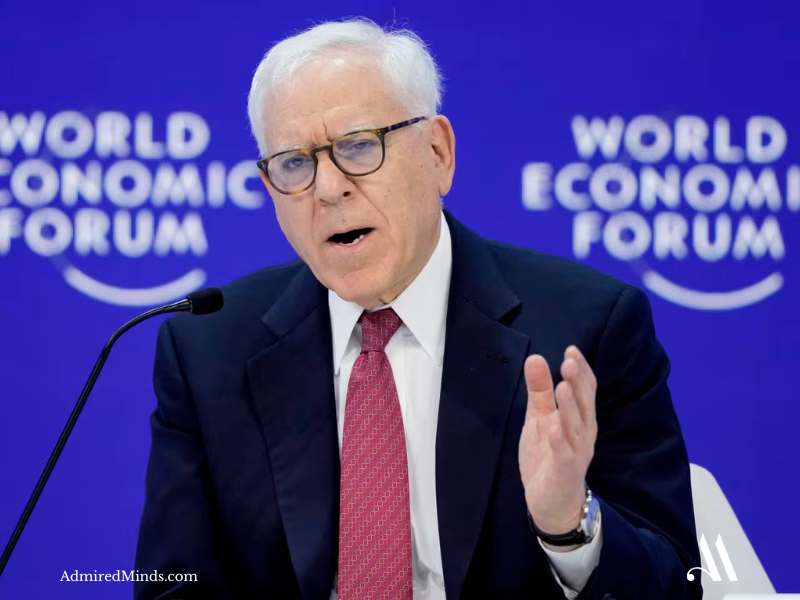 David Rubenstein speaking at an event on philanthropy
