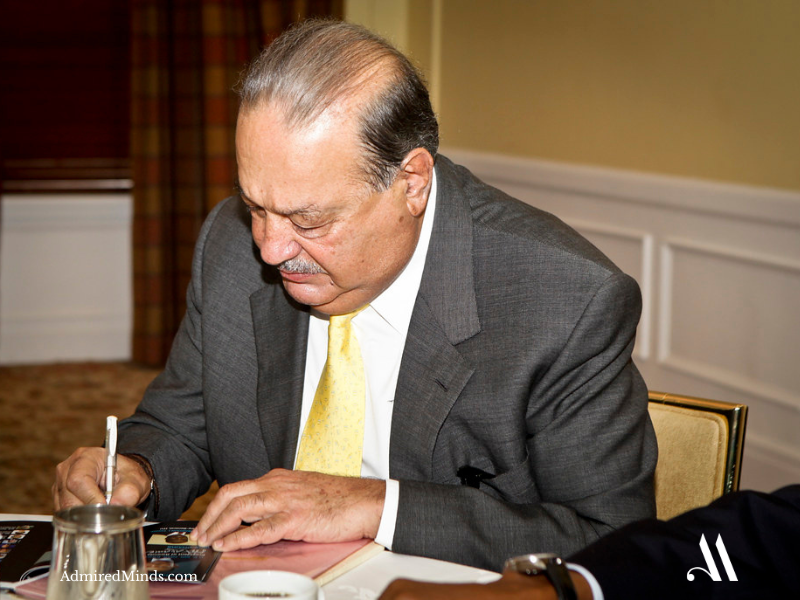 A younger Carlos Slim at a business meeting