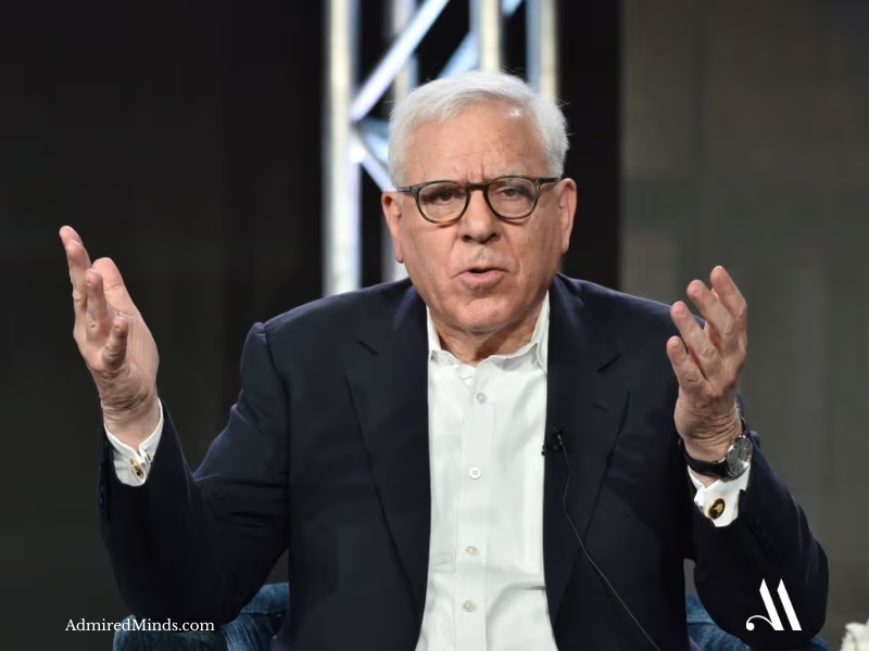 Visual of historical documents and landmarks associated with Rubenstein's philanthropy